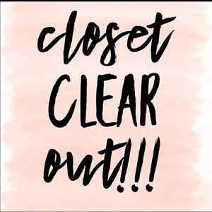 Closet clear out!!!!!